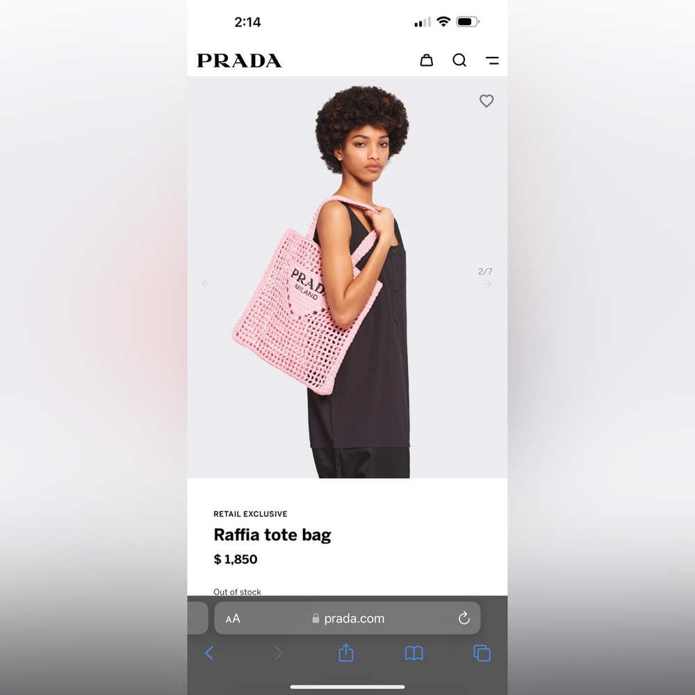 Raffia tote bag